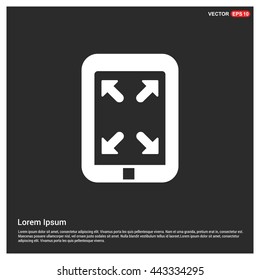 Digital tablet full screen icon