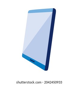 digital tablet on white background