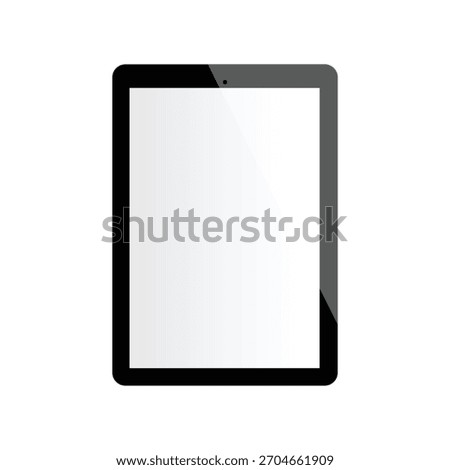 Digital Tablet Realistic Vector Illustration