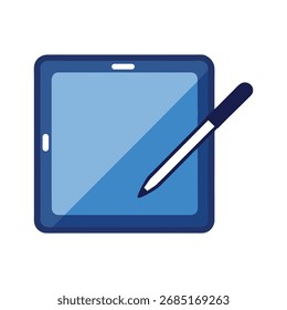 Digital Tablet and Stylus Pen drawing