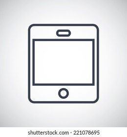 Digital Tablet symbol icon. Vector pictogram. Simple flat metro design style. esp10
