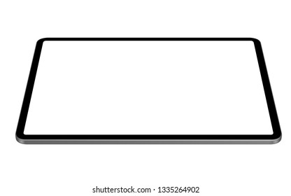 digital tablet vector drawing horizontal perspective angle view