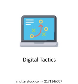 Digital Tactics  vector flat icon for web isolated on white background EPS 10 file