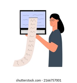 Digital tax concept. Online account. Vector illustration in flat style