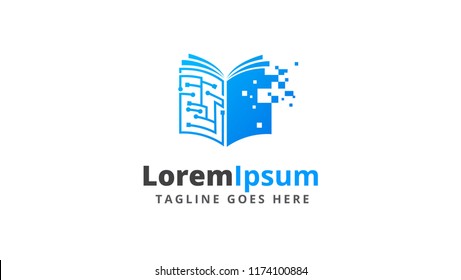 Digital Tech Book Logo Design