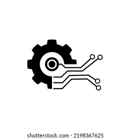 Digital Tech Icon Vector. Technologies Illustration Sign. Information Symbol. Data Center Logo.