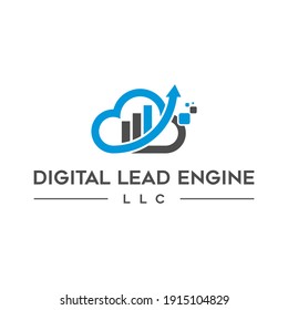 digital tech logo design eps