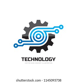 Digital Tech Vector Business Logo Template Stock Vector (Royalty Free ...