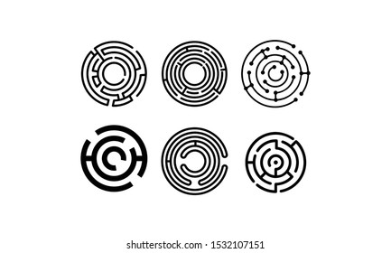 Digital tech - vector business logo template concept illustration.