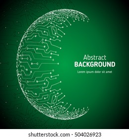 Digital technologies abstract background