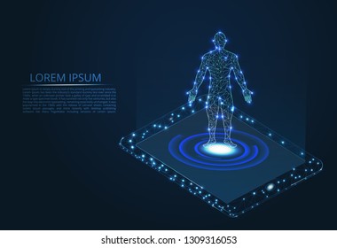 Digital technologies. Monitoring and testing of the digital process. Digital business analysis. Modern design isometric concept of Analysis for website and mobile website. Landing page template. 