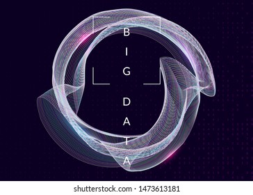 Digital technology abstract background. Artificial intelligence, deep learning and big data concept. Tech visual for wireless template. Neural digital technology abstract.