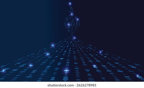 Digital technology abstract background design. Vector backdrop for computer