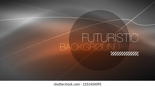 Fondo abstracto de tecnología digital - diseño geométrico neón. Resumen de líneas brillantes. Fondo del vector tecno colorido. Forma futurista.