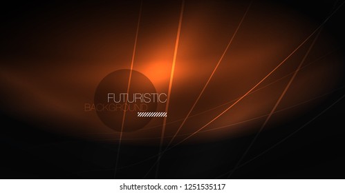 Fondo abstracto de tecnología digital - diseño geométrico neón. Resumen de líneas brillantes. Fondo del vector tecno colorido. Forma futurista.