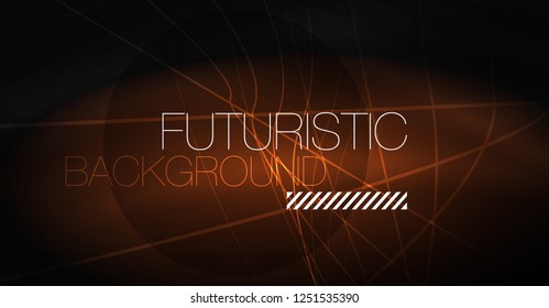 Digital technology abstract background - neon geometric design. Abstract glowing lines. Colorful techno vector background. Futuristic shape.