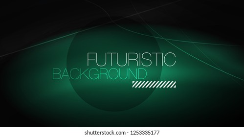 Fondo abstracto de tecnología digital - diseño geométrico neón. Resumen de líneas brillantes. Fondo del vector tecno colorido. Forma futurista.