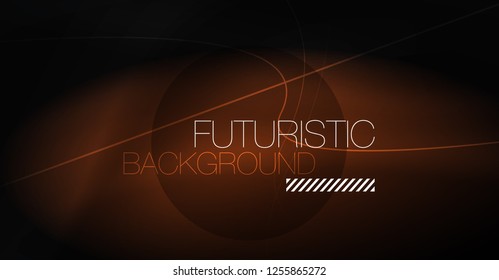 Digital technology abstract background - neon geometric design. Abstract glowing lines. Colorful techno vector background. Futuristic shape.