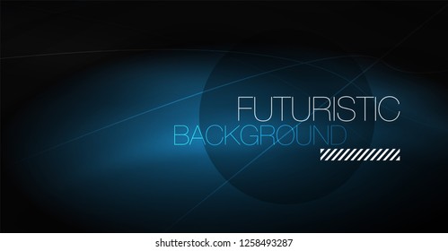 Fondo abstracto de tecnología digital - diseño geométrico neón. Resumen de líneas brillantes. Fondo del vector tecno colorido. Forma futurista.