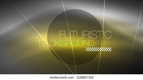 Fondo abstracto de tecnología digital - diseño geométrico neón. Resumen de líneas brillantes. Fondo del vector tecno colorido. Forma futurista.