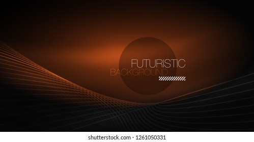 Abstrakter Hintergrund der Digitaltechnik - neongeometrisches Design. Abstrakte leuchtende Linien. Farbiger Techno-Vektorhintergrund. Futuristische Form.