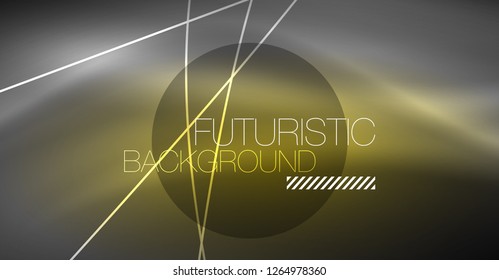 Tecnologia digital fundo abstrato - design geométrico neon. Linhas brilhantes abstratas. Fundo de vetor techno colorido. Forma futurista.