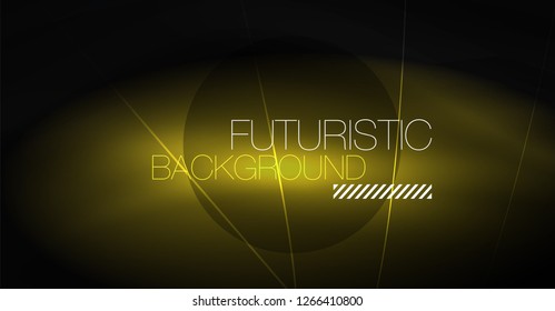 Fondo abstracto de tecnología digital - diseño geométrico neón. Resumen de líneas brillantes. Fondo del vector tecno colorido. Forma futurista.