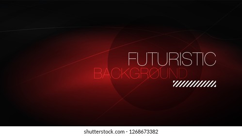 Digital technology abstract background - neon geometric design. Abstract glowing lines. Colorful techno vector background. Futuristic shape.