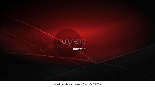 Fondo abstracto de tecnología digital - diseño geométrico neón. Resumen de líneas brillantes. Fondo del vector tecno colorido. Forma futurista.