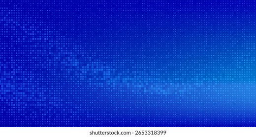 fundo de tecnologia digital com padrão de pixel azul abstrato. fundo do vetor da ciência moderna.