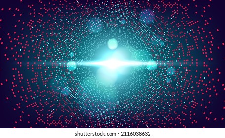 Digital technology background. Abstract tech visual for science template. Industrial artificial intelligence background.