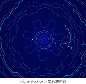 Digital technology background. Abstract tech representation. Colorful graphic concept for your design