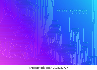 Digital technology background. Abstract tech representation. Colorful graphic concept for your design