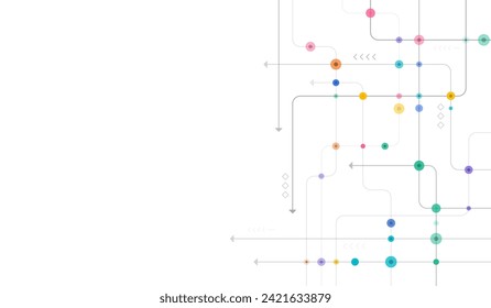 Digital technology background. Concept with technology line. Circuit board background technology