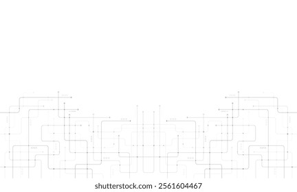 Digital technology background. Concept with technology line. Circuit board background technology