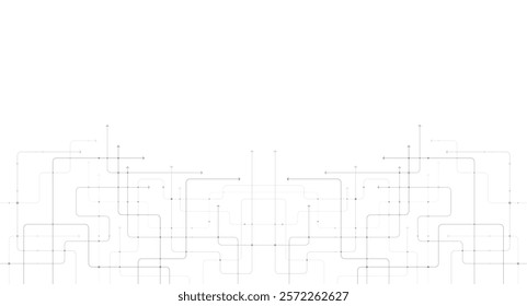 Digital technology background. Concept with technology line. Circuit board background technology