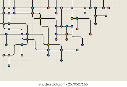 Digital technology background. Concept with technology line. Circuit board background technology