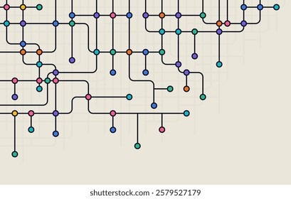 Digital technology background. Concept with technology line. Circuit board background technology