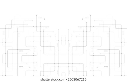 Digital technology background. Concept with technology line. Circuit board background technology