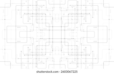 Digital technology background. Concept with technology line. Circuit board background technology