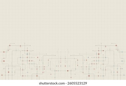 Digital technology background. Concept with technology line. Circuit board background technology