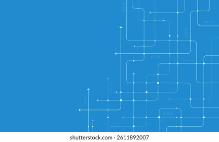 Digital technology background. Concept with technology line. Circuit board background technology