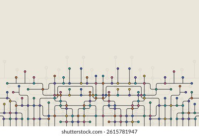 Digital technology background. Concept with technology line. Circuit board background technology