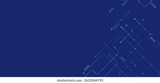 Hintergrund der Digitaltechnologie. Konzept mit Technologielinie. Leiterplatten-Hintergrundtechnologie