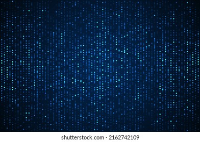 Digital technology background. Digital data circle blue pattern pixel background