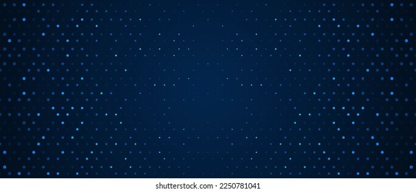 Digital technology background. Digital data circle blue pattern pixel background