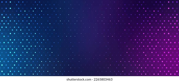 Digital technology background. Digital data circle blue and purple pattern pixel background