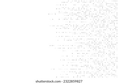 Digital technology background. Digital data dots gray pattern pixel background