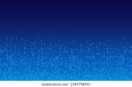 Digital technology background. Digital data dots bllue pattern pixel background