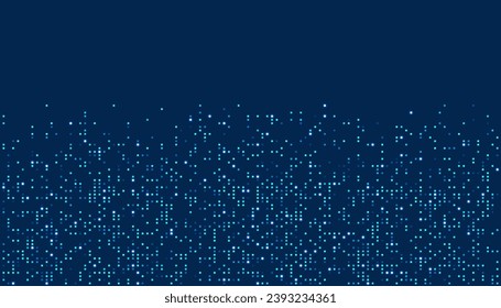 Digital technology background. Digital data dots bllue pattern pixel background